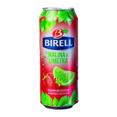 Birell - Malina, nealkoholické pivo 0,5l